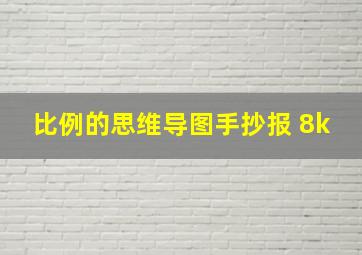 比例的思维导图手抄报 8k